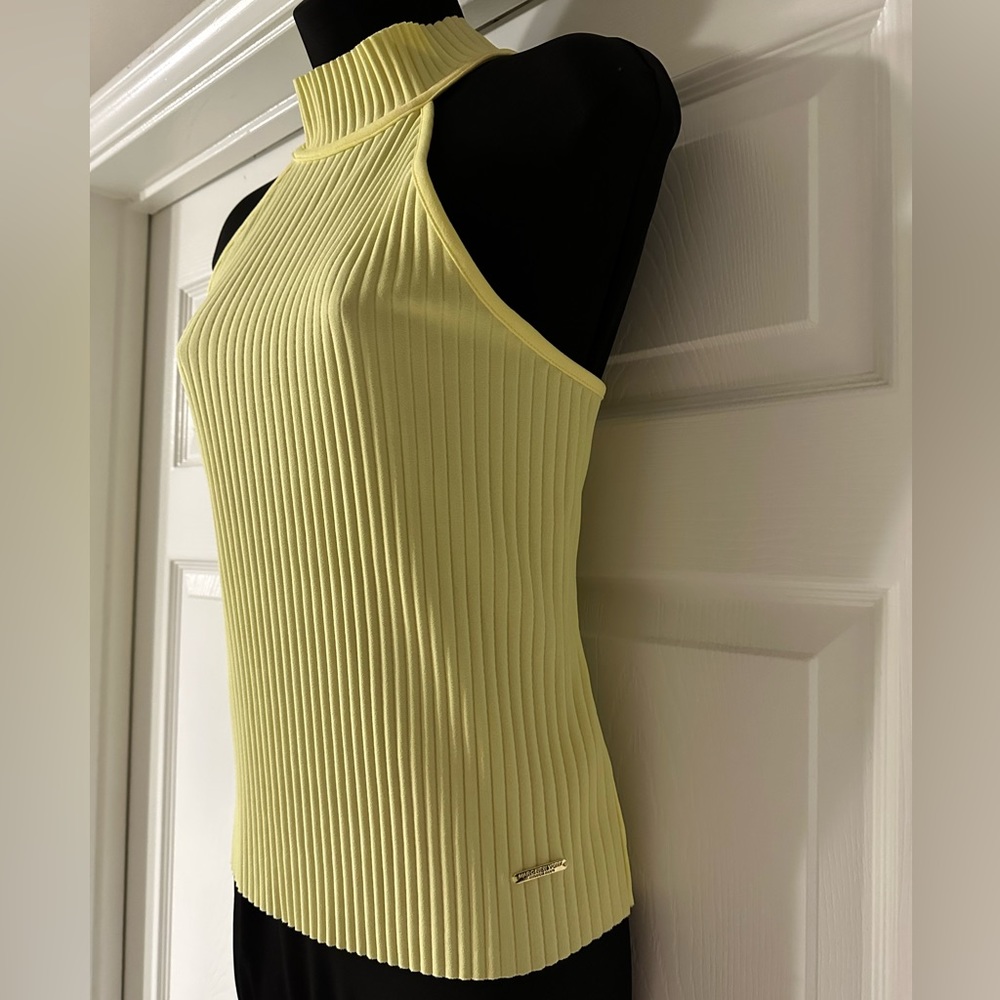 Marc New York. Andrew Marc High Neck Lemon Meringue Yellow Top. NWT!
Size: M - Picture 2 of 15